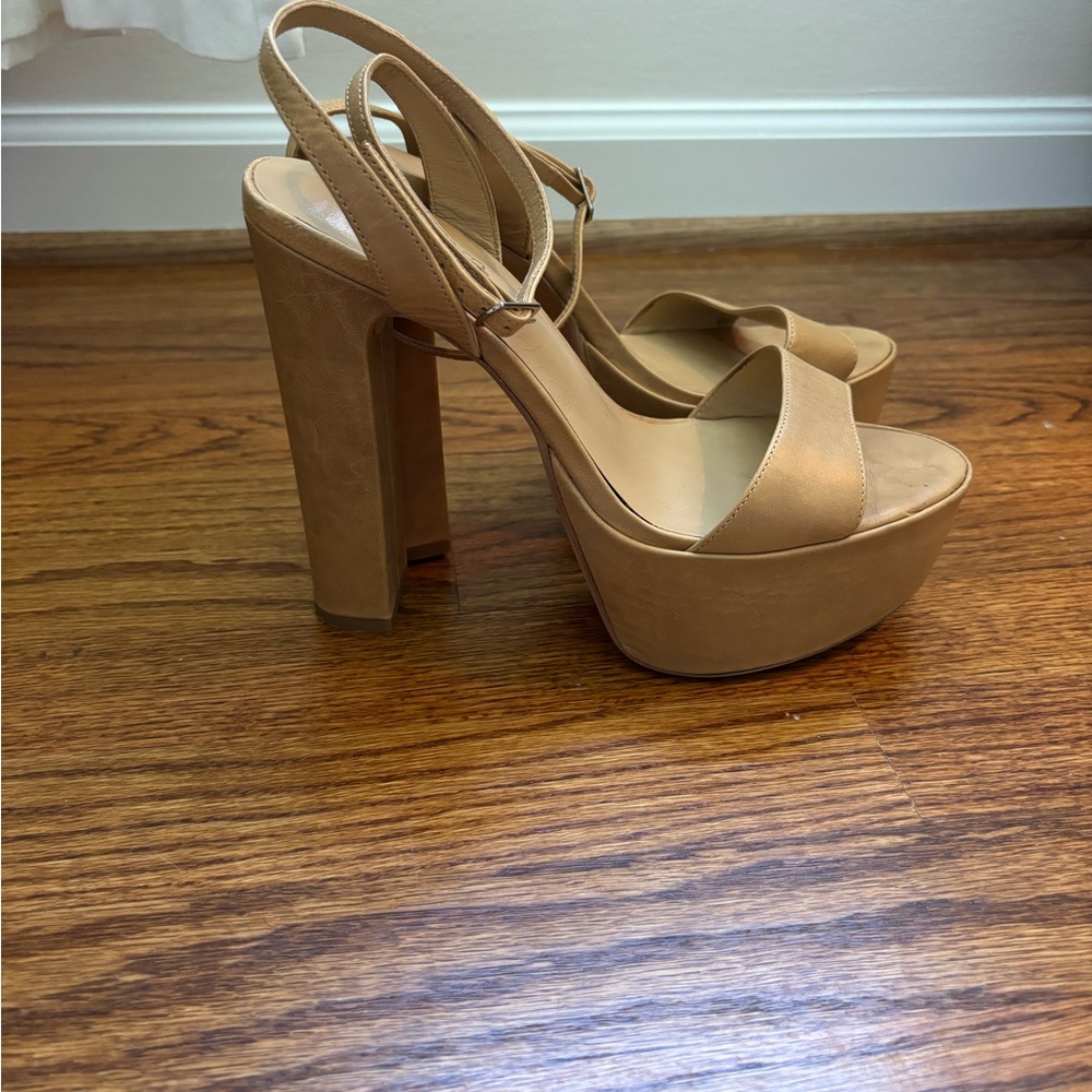 Tony Bianco Tan Platform Heels - Picture 2 of 2